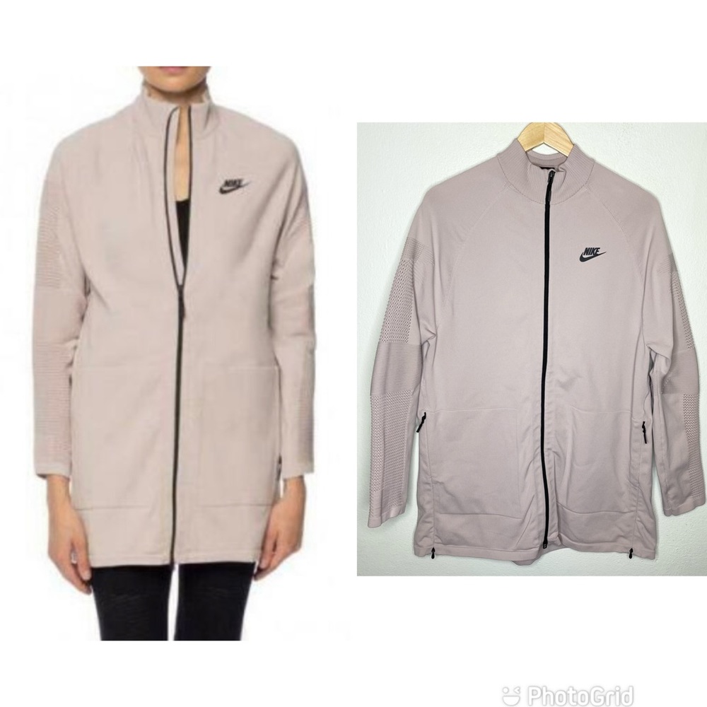 Nike Sportswear Tech Knit Zip Up Jacket Light Pink